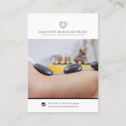 ありがとう健康フォトプロモレピートモノラル 名刺 (裏面)