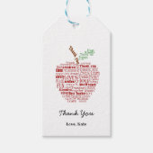 ありがとう先生アップルギフトラベルPTO ギフトタグ (正面)