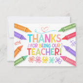 ありがとう先生カード サンキューカード (正面)