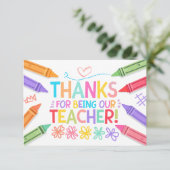 ありがとう先生カード サンキューカード (スタンド正面)