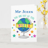 ありがとう先生ギフトこの世界から カード (黄色い花)