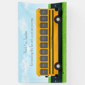 ありがとう先生スクールバスカスタム10写真 横断幕 (縦)