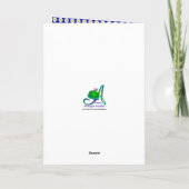 ありがとう先生デイジーの花のカード サンキューカード (裏面)