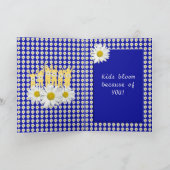 ありがとう先生デイジーの花のカード サンキューカード (内部)