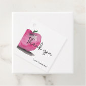 ありがとう先生レッドアップル水カラークラフト フェイバータグ (インサイチュ)