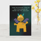 ありがとう先生子供部屋先生幼稚園 カード (黄色い花)