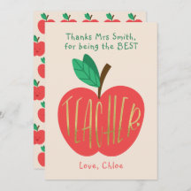 ありがとう先生最高の、エバー先生、かわいいリンゴ