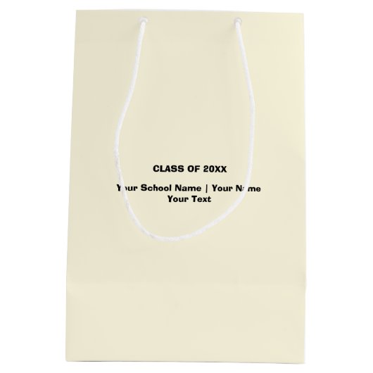 ありがとう先生。カスタム ミディアムペーパーバッグ (裏面)