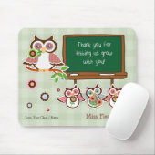 ありがとう先生。キュートフール名前をカスタムする マウスパッド (マウス)