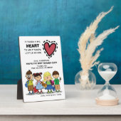 ありがとう先生。スクールキッズ&引用文プラーク フォトプラーク (側面)