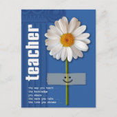 ありがとう先生。スマイリングデイジー ポストカード (正面)