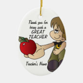 ありがとう先生 セラミックオーナメント (正面)