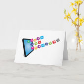 ありがとう先生 – タブレットの単語 カード (黄色い花)