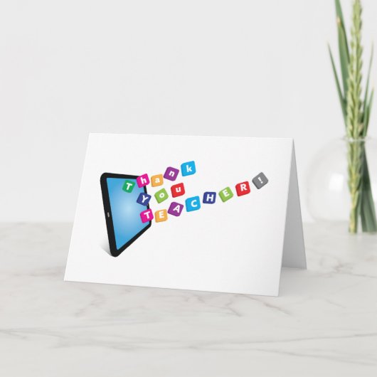ありがとう先生 – タブレットの単語 カード (正面)