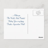 ありがとう先生。デイジーデザインはがき ポストカード (裏面)