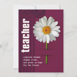 ありがとう先生。デイジーデザインカスタムカード 招待状