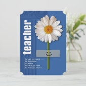 ありがとう先生。デイジーデザインカスタムフラットカード サンキューカード (スタンド正面)