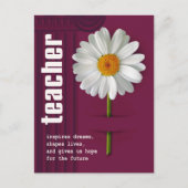 ありがとう先生。デイジーデザイン ポストカード (正面)