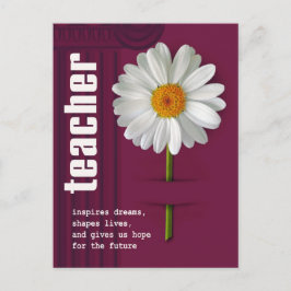 ありがとう先生。デイジーデザイン ポストカード