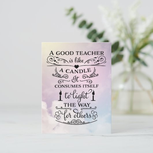 ありがとう先生 ポストカード (スタンド正面)