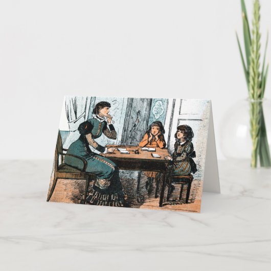 ありがとう先生。ヴィンテージアートカスタムカード サンキューカード (正面)