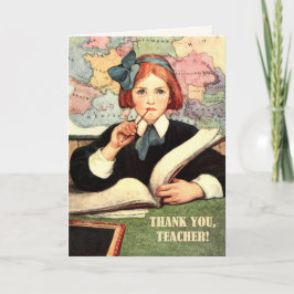 ありがとう先生。ヴィンテージアートカスタムカード サンキューカード