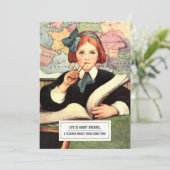 ありがとう先生。ヴィンテージアートフラットカード サンキューカード (スタンド正面)