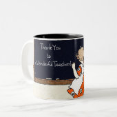 ありがとう先生。ヴィンテージ マグカップ (正面左)