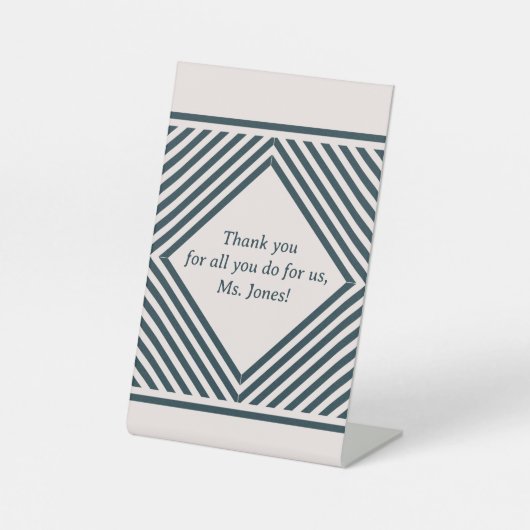 ありがとう先生 台座サイン (正面)