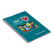 ありがとう先生。名前をカスタムする贈与 ノートブック (右側)