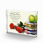 ありがとう先生。名前をカスタムする贈与 フォトブロック (右)