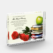 ありがとう先生。名前をカスタムする贈与 フォトブロック (左)