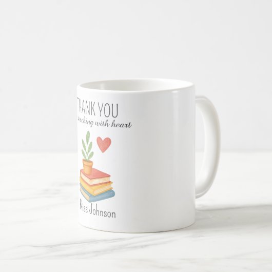 ありがとう先生 – 心のこもった感謝の贈り物 コーヒーマグカップ (正面右)