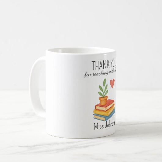 ありがとう先生 – 心のこもった感謝の贈り物 コーヒーマグカップ (正面左)