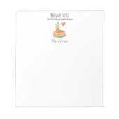 ありがとう先生 – 心のこもった感謝の贈り物 ノートパッド (正面)