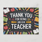 ありがとう先生 感謝 ポストカード (正面)