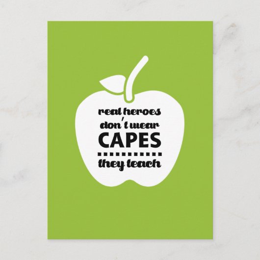 ありがとう先生。教え引用文 ポストカード (正面)