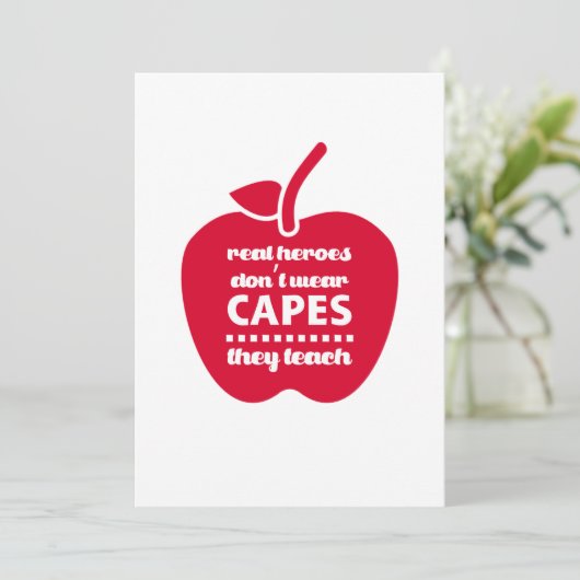 ありがとう先生。教え引用文 | Apple サンキューカード (スタンド正面)