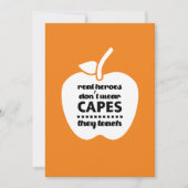 ありがとう先生。教え引用文 | Apple サンキューカード (正面)