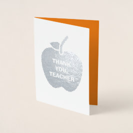 ありがとう先生。教え引用文 | Apple Luxury 箔カード