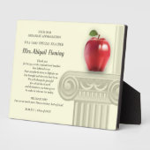 ありがとう先生。教育記号名前をカスタムする フォトプラーク (側面)