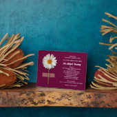 ありがとう先生。笑顔デイジーカスタムギフト フォトプラーク (側面)