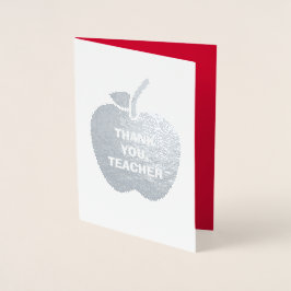 ありがとう先生。贅沢 箔カード