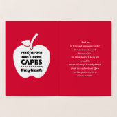 ありがとう先生。贅沢 箔カード (内部)