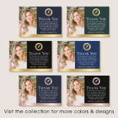 ありがとう公証人公開写真ダークグリーン 名刺