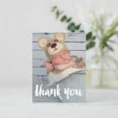 ありがとう写真ベビー誕生発表 ポストカード (スタンド正面)