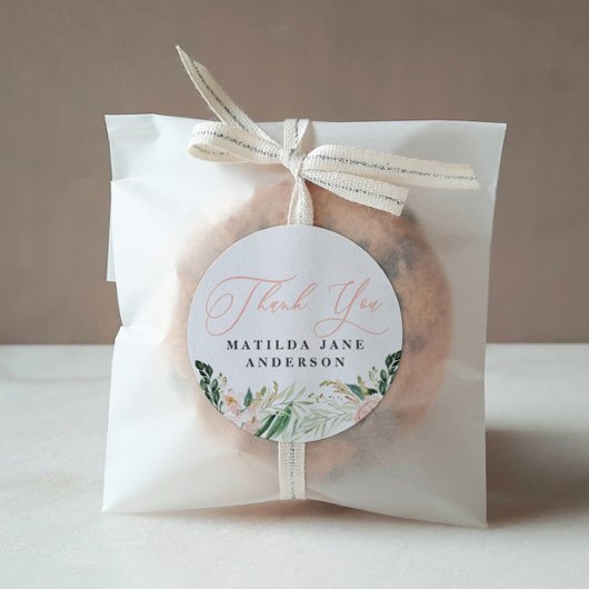 ありがとう写真赤面フローラ誕生発表 ラウンドシール