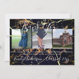 ありがとう卒業カード3 x PHOTO Collage MARBLE サンキューカード