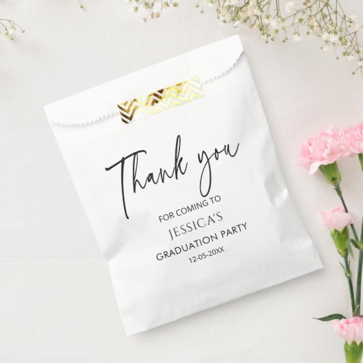 ありがとう卒業パーティートリート卒業 フェイバーバッグ (封をした状態)