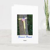 ありがとう及び家庭の軍の挨拶状を歓迎して下さい サンキューカード (裏面)